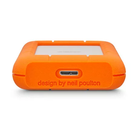 LaCie Rugged Mini, 2 TB, 3.2 Gen 1 (3.1 Gen 1), 5400 RPM, Narancssárga, Ezüst