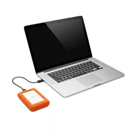 LaCie Rugged Mini, 2 TB, 3.2 Gen 1 (3.1 Gen 1), 5400 RPM, Narancssárga, Ezüst
