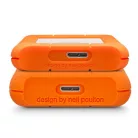 LaCie Rugged Mini, 2 TB, 3.2 Gen 1 (3.1 Gen 1), 5400 RPM, Narancssárga, Ezüst
