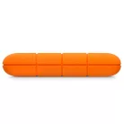 LaCie Rugged Mini, 2 TB, 3.2 Gen 1 (3.1 Gen 1), 5400 RPM, Narancssárga, Ezüst