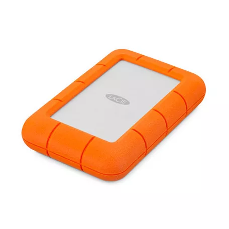 LaCie Rugged Mini, 2 TB, 3.2 Gen 1 (3.1 Gen 1), 5400 RPM, Narancssárga, Ezüst