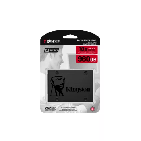 Kingston Technology A400, 960 GB, 2.5", 500 MB/s, 6 Gbit/s