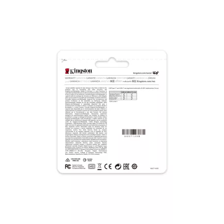 Kingston Technology DataTraveler 70, 128 GB, USB C-típus, 3.2 Gen 1 (3.1 Gen 1), Kupakos, 7 g, Fekete