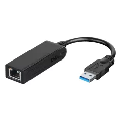   D-Link DUB-1312, Belső, Vezetékes, USB, Ethernet, 1000 Mbit/s, Fekete