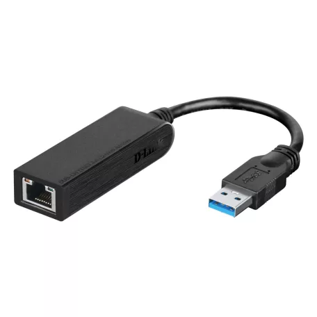 D-Link DUB-1312, Belső, Vezetékes, USB, Ethernet, 1000 Mbit/s, Fekete