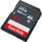 SanDisk Ultra 32GB SDHC Mem Card 100MB/s, 32 GB, SDHC, Class 10, UHS-I, 100 MB/s, Class 1 (U1)