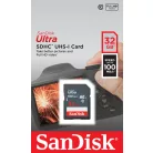 SanDisk Ultra 32GB SDHC Mem Card 100MB/s, 32 GB, SDHC, Class 10, UHS-I, 100 MB/s, Class 1 (U1)