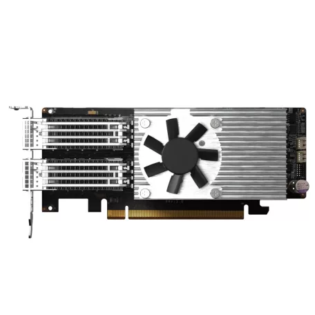 QNAP QXG-100G2SF-E810, Belső, Vezetékes, PCI Express, Rost, 100000 Mbit/s