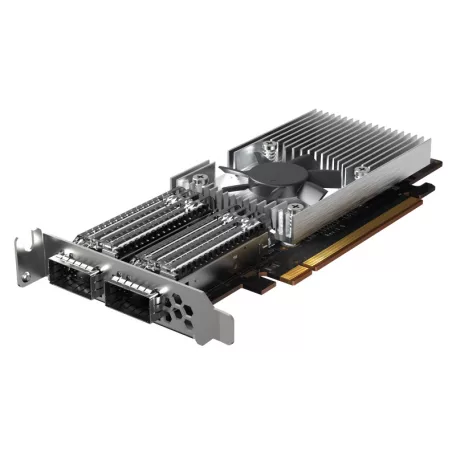 QNAP QXG-100G2SF-E810, Belső, Vezetékes, PCI Express, Rost, 100000 Mbit/s