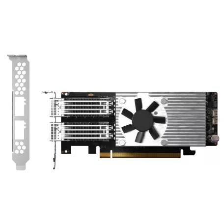 QNAP QXG-100G2SF-E810, Belső, Vezetékes, PCI Express, Rost, 100000 Mbit/s