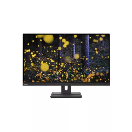 Lenovo ThinkVision E27q-20, 68,6 cm (27"), 2560 x 1440 pixelek, Quad HD, LED, 6 ms, Fekete
