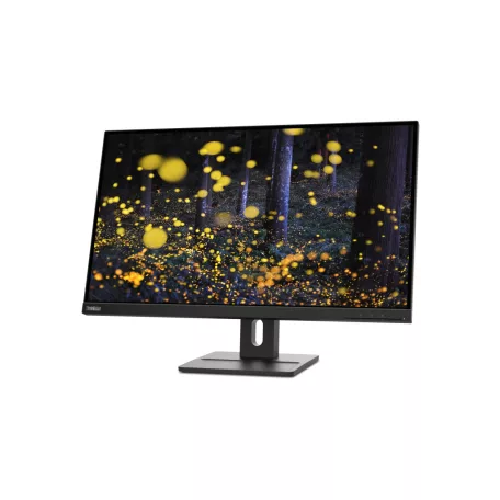 Lenovo ThinkVision E27q-20, 68,6 cm (27"), 2560 x 1440 pixelek, Quad HD, LED, 6 ms, Fekete