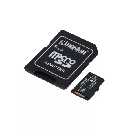 Kingston Technology Industrial, 32 GB, MicroSDHC, Class 10, UHS-I, 100 MB/s, 80 MB/s