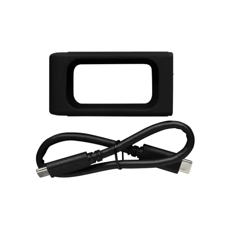 Kingston Technology XS2000, 500 GB, USB C-típus, 3.2 Gen 2 (3.1 Gen 2), 2000 MB/s, Fekete, Ezüst