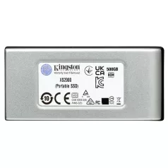   Kingston Technology XS2000, 2 TB, USB C-típus, 3.2 Gen 2 (3.1 Gen 2), 2000 MB/s, Fekete, Ezüst
