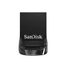 SanDisk Ultra Fit, 32 GB, USB A típus, 3.2 Gen 1 (3.1 Gen 1), 130 MB/s, Kupak nélküli, Fekete