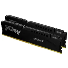   Kingston Technology FURY Beast , 32 GB, 2 x 16 GB, DDR5, 288-pin DIMM, Fekete