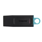 Kingston Technology DataTraveler Exodia, 64 GB, USB A típus, 3.2 Gen 1 (3.1 Gen 1), Kupakos, 22 g, Fekete, Türkizkék