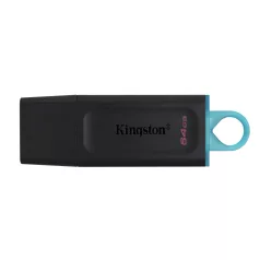   Kingston Technology DataTraveler Exodia, 64 GB, USB A típus, 3.2 Gen 1 (3.1 Gen 1), Kupakos, 22 g, Fekete, Türkizkék