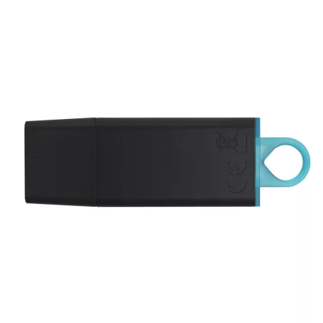 Kingston Technology DataTraveler Exodia, 64 GB, USB A típus, 3.2 Gen 1 (3.1 Gen 1), Kupakos, 22 g, Fekete, Türkizkék