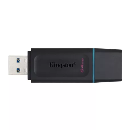 Kingston Technology DataTraveler Exodia, 64 GB, USB A típus, 3.2 Gen 1 (3.1 Gen 1), Kupakos, 22 g, Fekete, Türkizkék