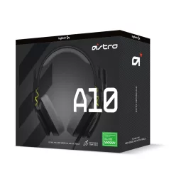   ASTRO Gaming A10 Headset, Vezetékes, 20 - 20000 Hz, Játék, 246 g, Headset, Fekete