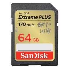   SanDisk SDSDXW2-064G-GNCIN, 64 GB, SDXC, Class 10, 170 MB/s, 60 MB/s, Class 3 (U3)