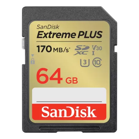 SanDisk SDSDXW2-064G-GNCIN, 64 GB, SDXC, Class 10, 170 MB/s, 60 MB/s, Class 3 (U3)