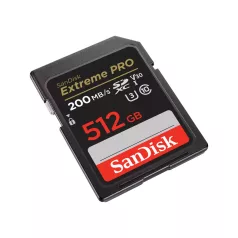   SanDisk Extreme PRO, 512 GB, SDXC, Class 10, 200 MB/s, 140 MB/s, Class 3 (U3)