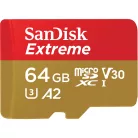 SanDisk Extreme, 64 GB, MicroSDXC, Class 10, UHS-I, 170 MB/s, 80 MB/s