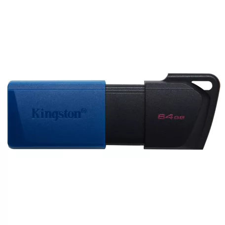 Kingston Technology DataTraveler Exodia M, 64 GB, USB A típus, 3.2 Gen 1 (3.1 Gen 1), Tolattyú, 10 g, Fekete, Kék