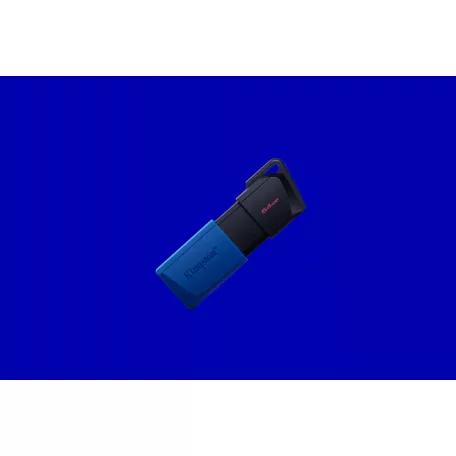 Kingston Technology DataTraveler Exodia M, 64 GB, USB A típus, 3.2 Gen 1 (3.1 Gen 1), Tolattyú, 10 g, Fekete, Kék