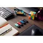 Kingston Technology DataTraveler Exodia M, 64 GB, USB A típus, 3.2 Gen 1 (3.1 Gen 1), Tolattyú, 10 g, Fekete, Kék