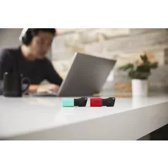   Kingston Technology DataTraveler Exodia M, 128 GB, USB A típus, 3.2 Gen 1 (3.1 Gen 1), Tolattyú, 10 g, Fekete, Vörös