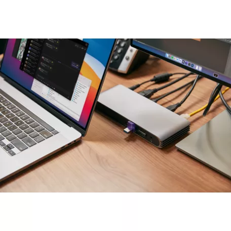 Kingston Technology DataTraveler microDuo 3C, 128 GB, USB Type-A / USB Type-C, 3.2 Gen 1 (3.1 Gen 1), 200 MB/s, Egyéb típusú, Rozsdamentes acél, Lila