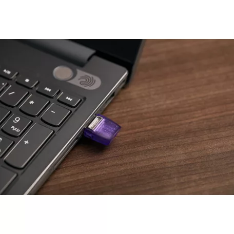 Kingston Technology DataTraveler microDuo 3C, 256 GB, USB Type-A / USB Type-C, 3.2 Gen 1 (3.1 Gen 1), 200 MB/s, Egyéb típusú, Rozsdamentes acél, Lila