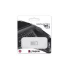 Kingston Technology DataTraveler Micro, 128 GB, USB A típus, 3.2 Gen 1 (3.1 Gen 1), 200 MB/s, Kupak nélküli, Ezüst