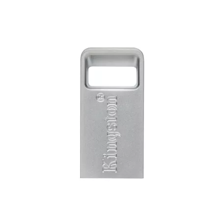 Kingston Technology DataTraveler Micro, 128 GB, USB A típus, 3.2 Gen 1 (3.1 Gen 1), 200 MB/s, Kupak nélküli, Ezüst