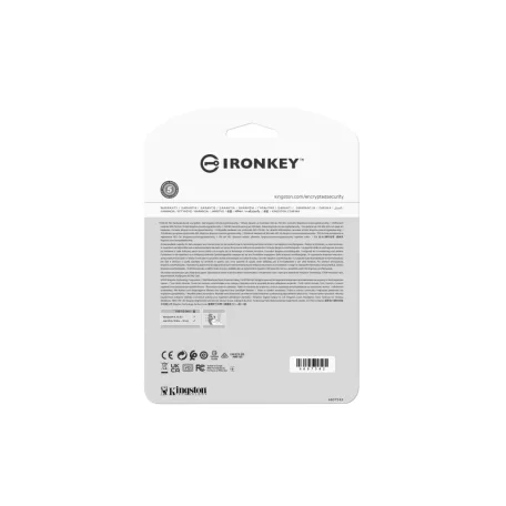 Kingston Technology IronKey Vault Privacy 50, 16 GB, USB A típus, 3.2 Gen 1 (3.1 Gen 1), 250 MB/s, Kupakos, Fekete, Kék