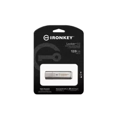   Kingston Technology IronKey Locker+ 50, 128 GB, USB A típus, 3.2 Gen 1 (3.1 Gen 1), 145 MB/s, Kupakos, Ezüst