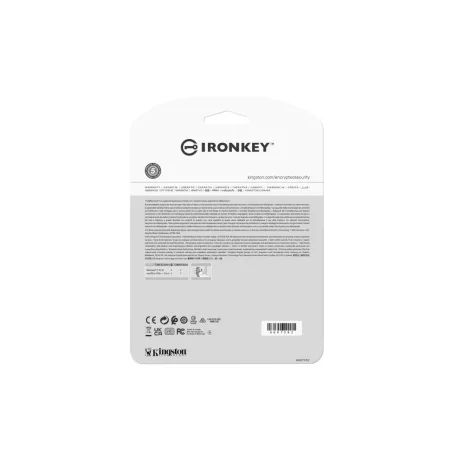 Kingston Technology IronKey Locker+ 50, 128 GB, USB A típus, 3.2 Gen 1 (3.1 Gen 1), 145 MB/s, Kupakos, Ezüst