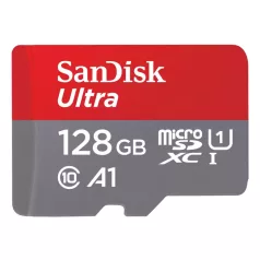   SanDisk Ultra, 128 GB, MicroSDXC, Class 10, UHS-I, 140 MB/s, Class 1 (U1)