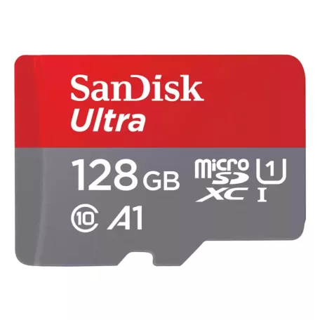 SanDisk Ultra, 128 GB, MicroSDXC, Class 10, UHS-I, 140 MB/s, Class 1 (U1)