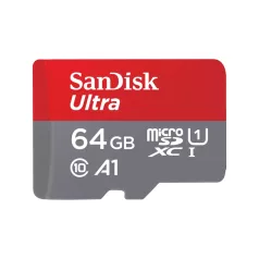   SanDisk Ultra, 64 GB, MicroSDXC, Class 10, UHS-I, 140 MB/s, Class 1 (U1)