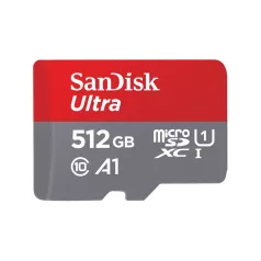   SanDisk Ultra, 512 GB, MicroSDXC, Class 10, UHS-I, 150 MB/s, Class 1 (U1)