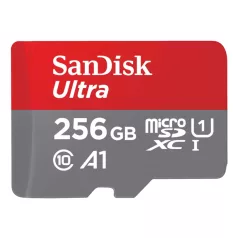   SanDisk Ultra, 256 GB, MicroSDXC, Class 10, UHS-I, 150 MB/s, Class 1 (U1)