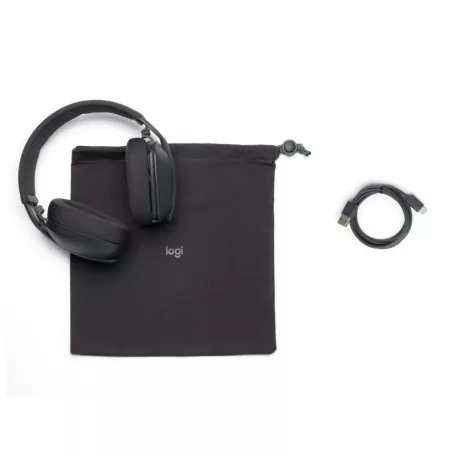 Logitech Zone Vibe 100, Vezeték nélküli, Hívás/zene, 185 g, Headset, Grafit