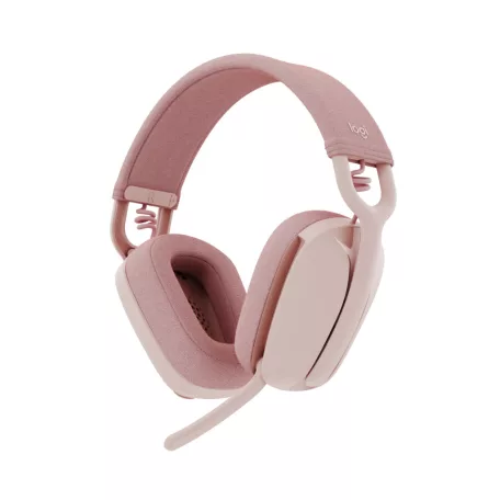 Logitech Zone Vibe 100, Vezeték nélküli, Hívás/zene, 185 g, Headset, Rózsa