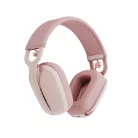 Logitech Zone Vibe 100, Vezeték nélküli, Hívás/zene, 185 g, Headset, Rózsa