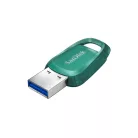 SanDisk Ultra Eco, 64 GB, USB A típus, 3.2 Gen 1 (3.1 Gen 1), 100 MB/s, Kupak nélküli, Zöld